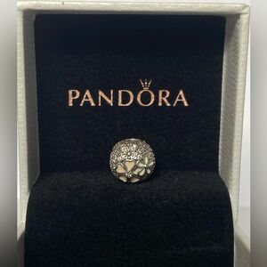 Pandora Flower Charm Poetic Blooms Charm Clip Charm Flowers